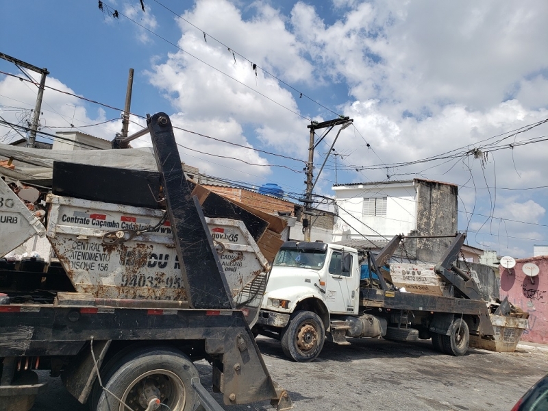 Caçamba Estacionária para Construtora Preço Pari - Caçamba Estacionária de Entulho